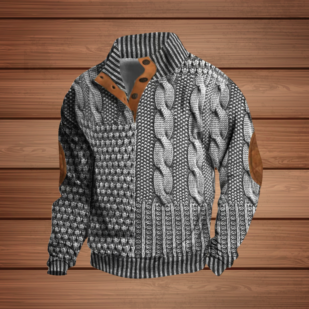 Logan - Casual Knit Button-Down Sweater