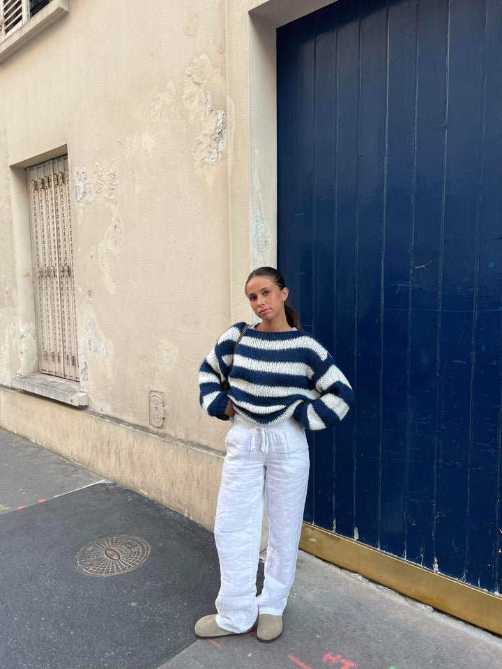 Jade| Striped Knitted Sweater